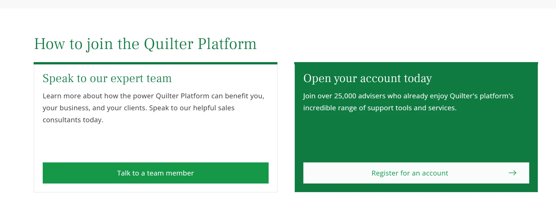 Quilter Investment Platform Quilter Investment Platform