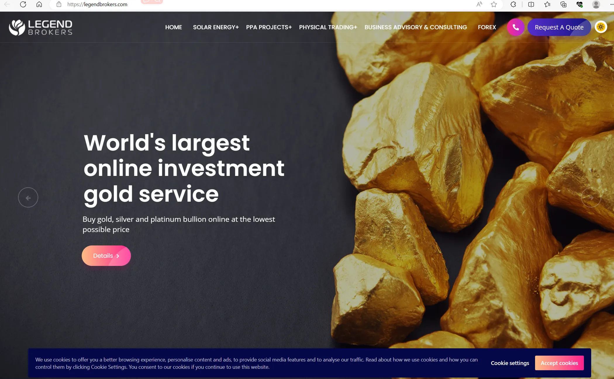 Legend Brokers' home page Legend Brokers' home page