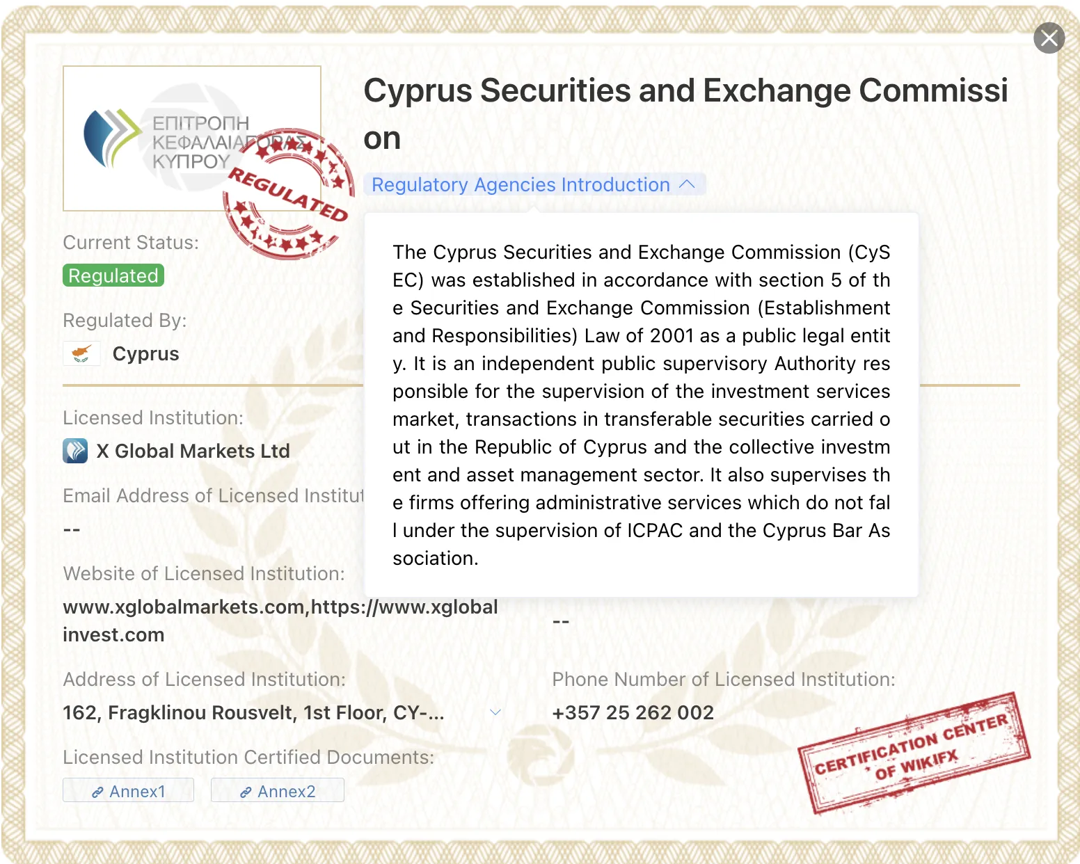 CySEC license CySEC license