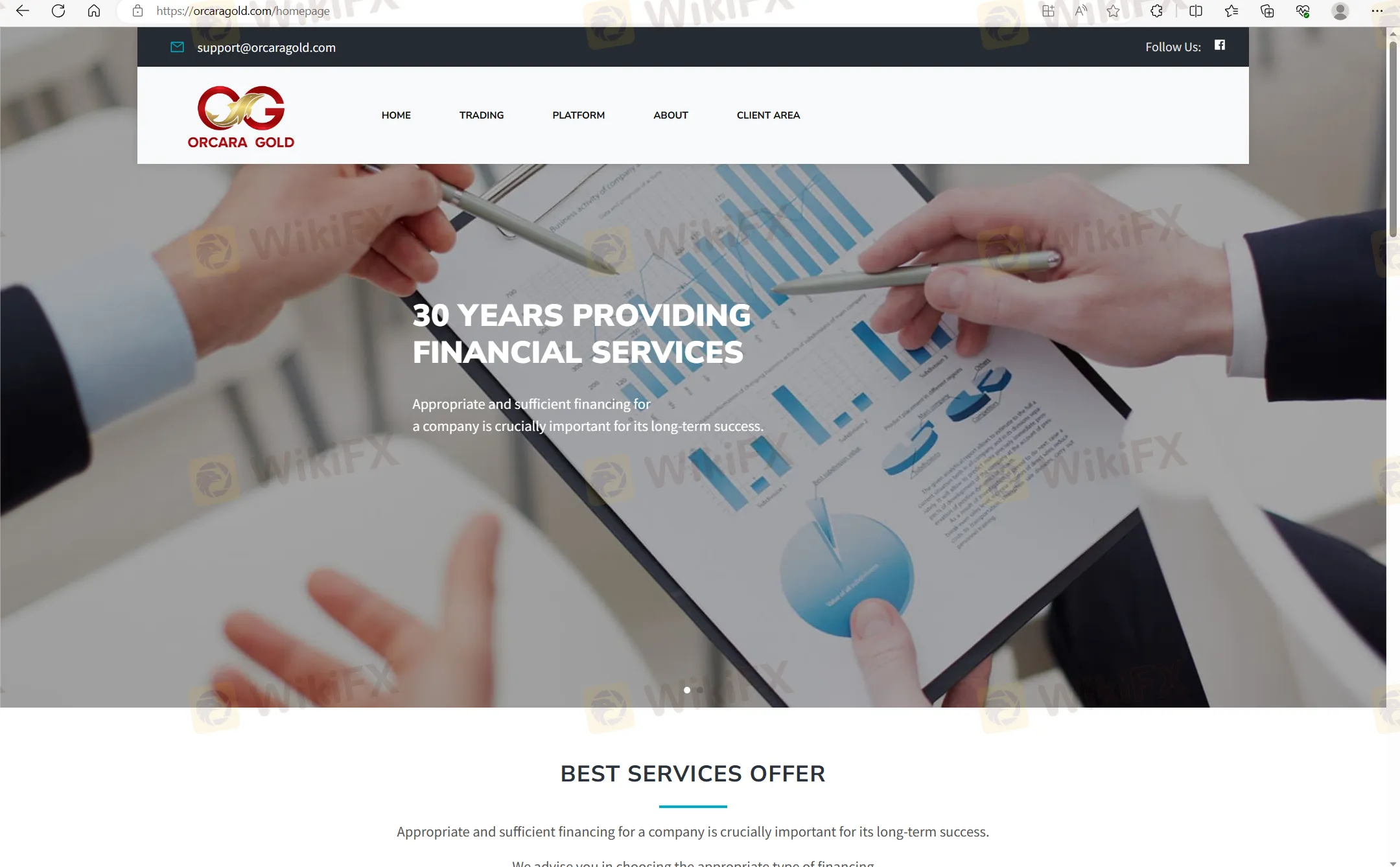 ORCARA GOLD का होम पेज