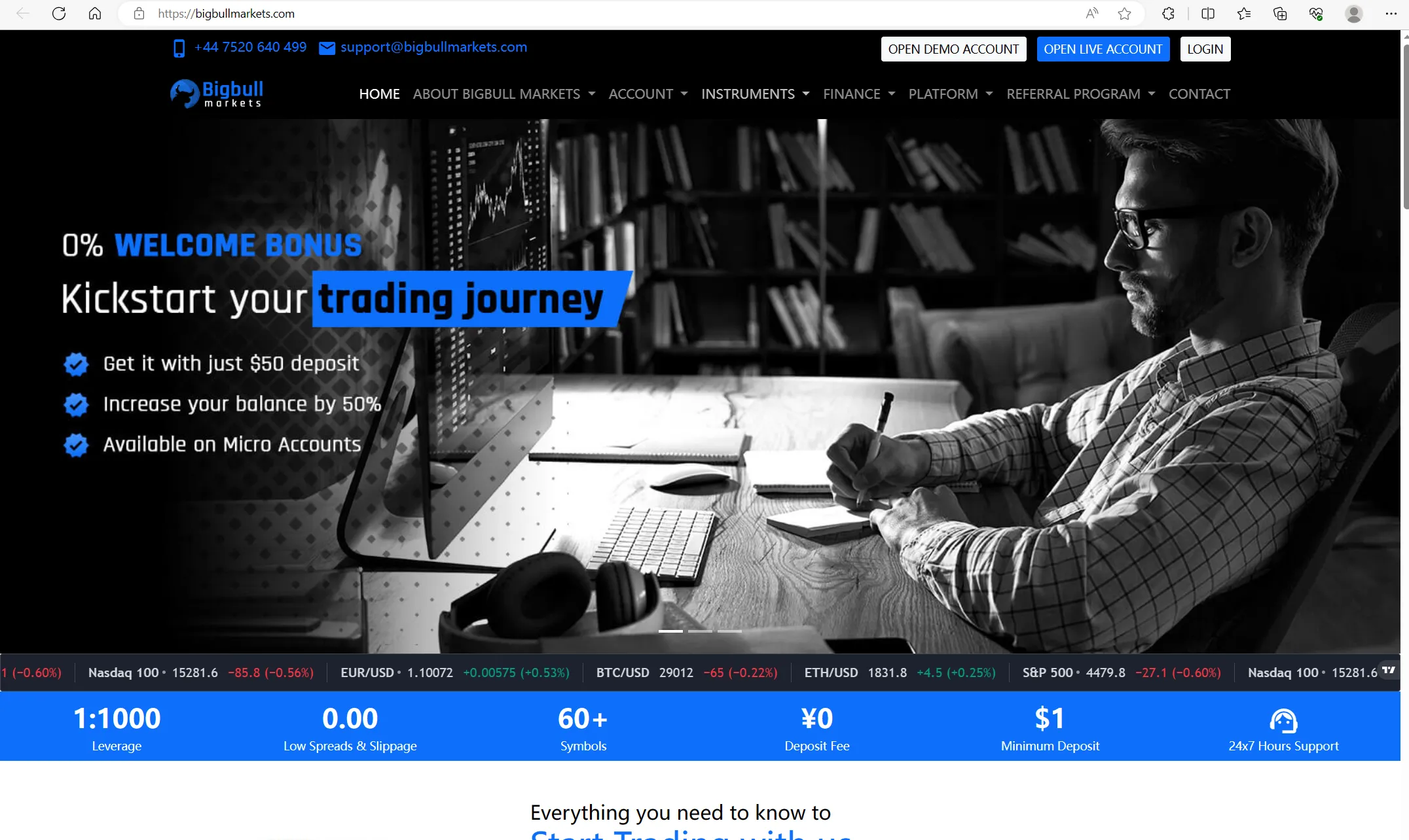 Bigbull Markets หน้าหลัก