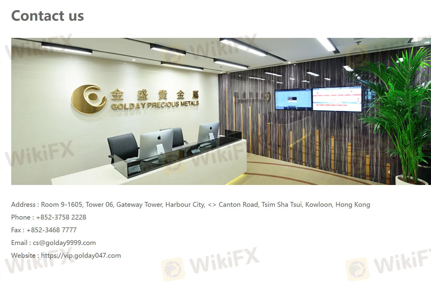 contact details