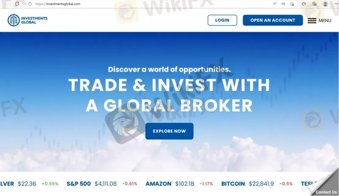home page