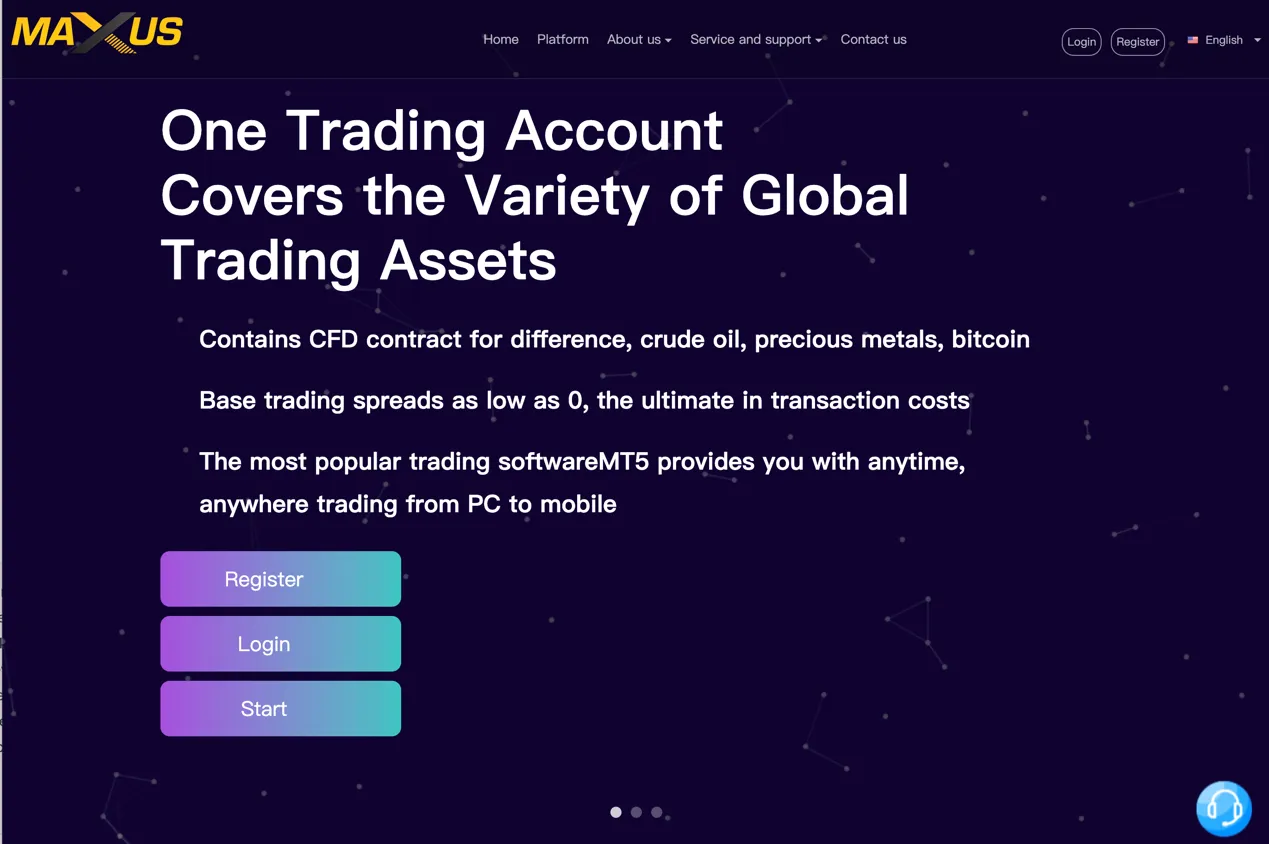 Maxus Global Market's主页