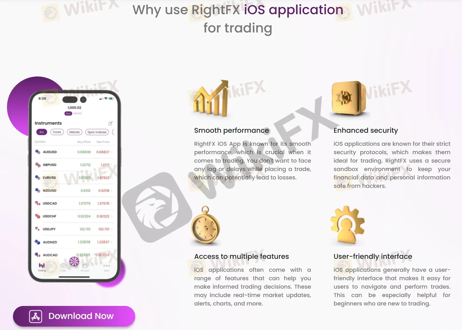 Right Trader iOS app Right Trader iOS app