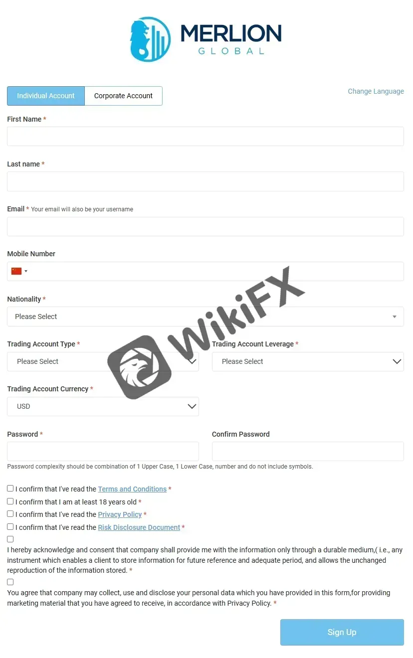 Fill in the required personal information Fill in the required personal information