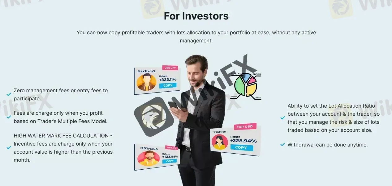 Merlion Copy Trade™ para investidores Merlion Copy Trade™ para investidores