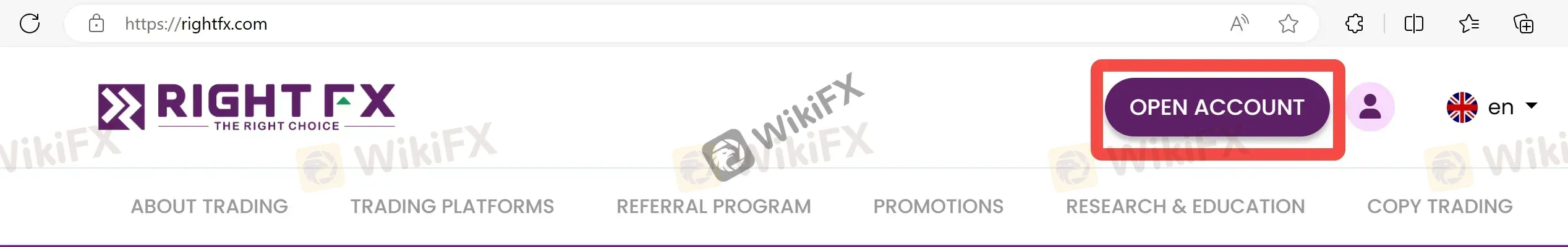 click on OPEN ACCOUNT button click on OPEN ACCOUNT button