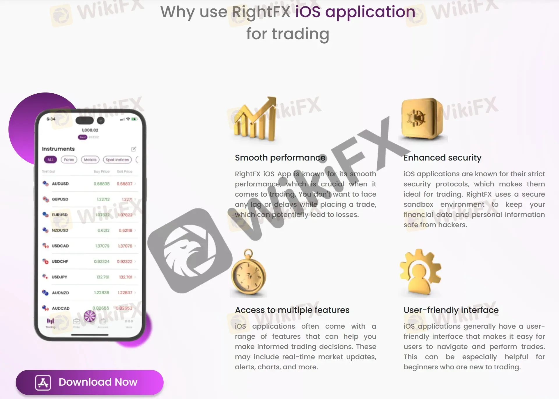 Right Trader iOS app