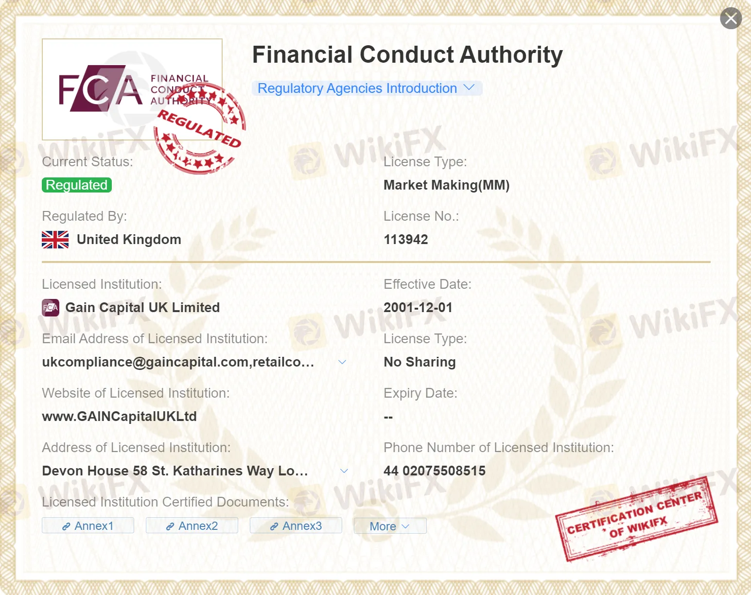 Additionally, Forex.com offers negative balance protection on all of its trading accounts. This means that clients cannot lose more money than they have in their account, providing an additional layer of security and peace of mind in trading. In the event that an extreme market situation occurs and a position moves against the client, Forex.com will automatically close the position before the account balance falls below zero. This protection helps limit risk for clients and is an important feature to consider when choosing a forex broker. Regulated by FCA