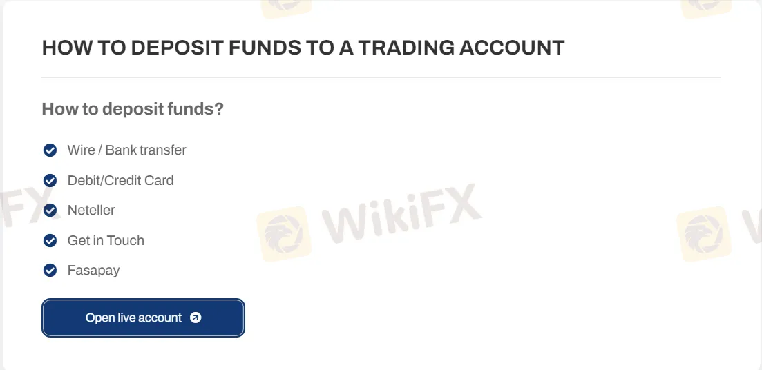 Deposit & Withdrawal Deposit & Withdrawal