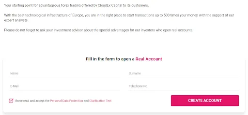 open an account open an account