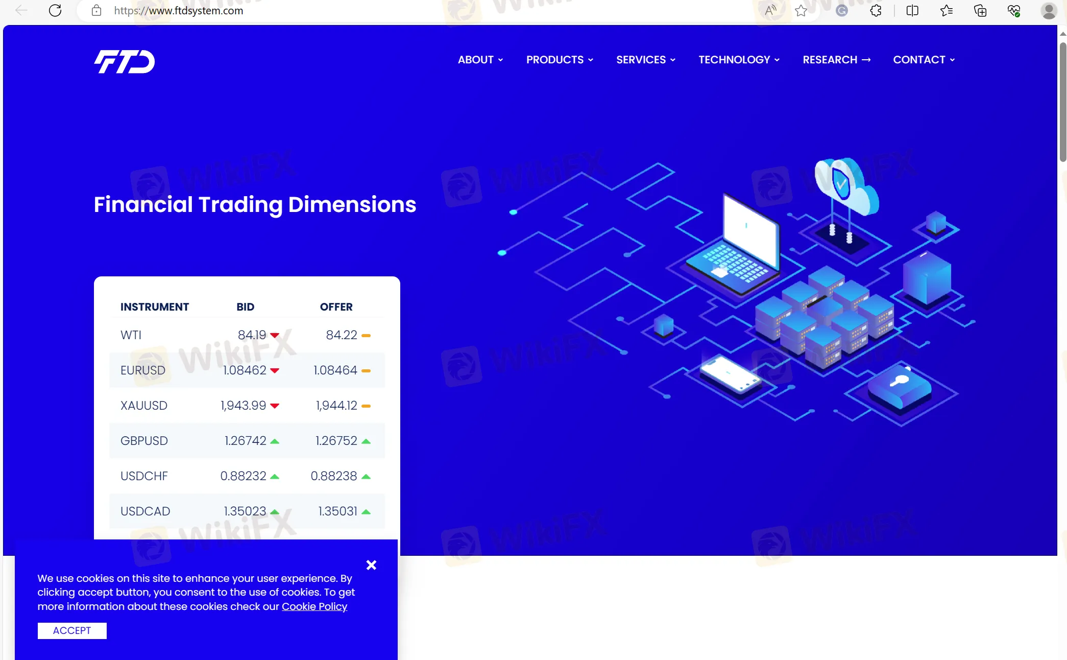 FTD's home page
