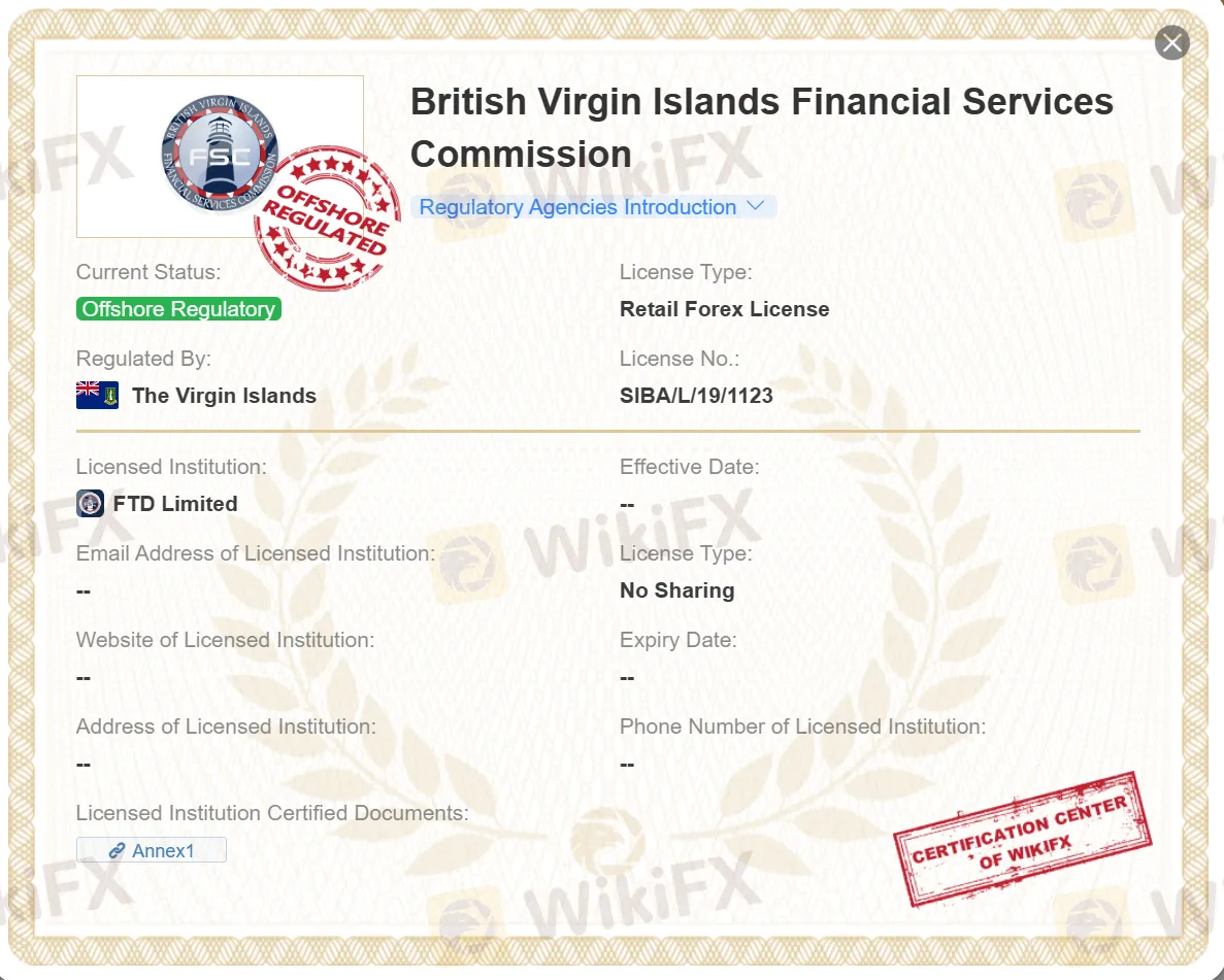 offshore regulated by FSC