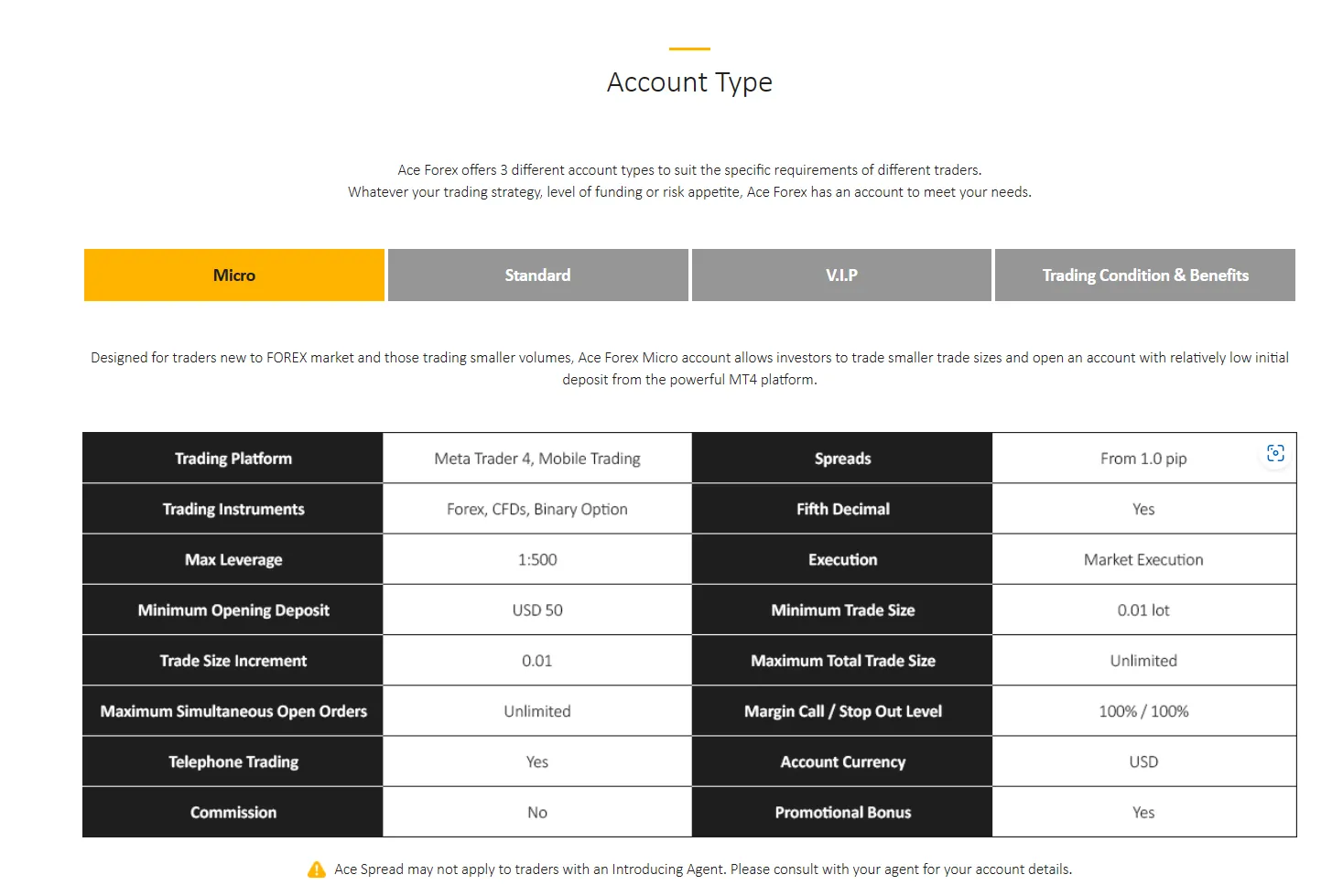Micro account