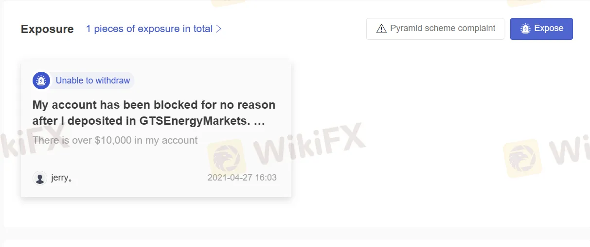 User Exposure on WikiFX User Exposure on WikiFX