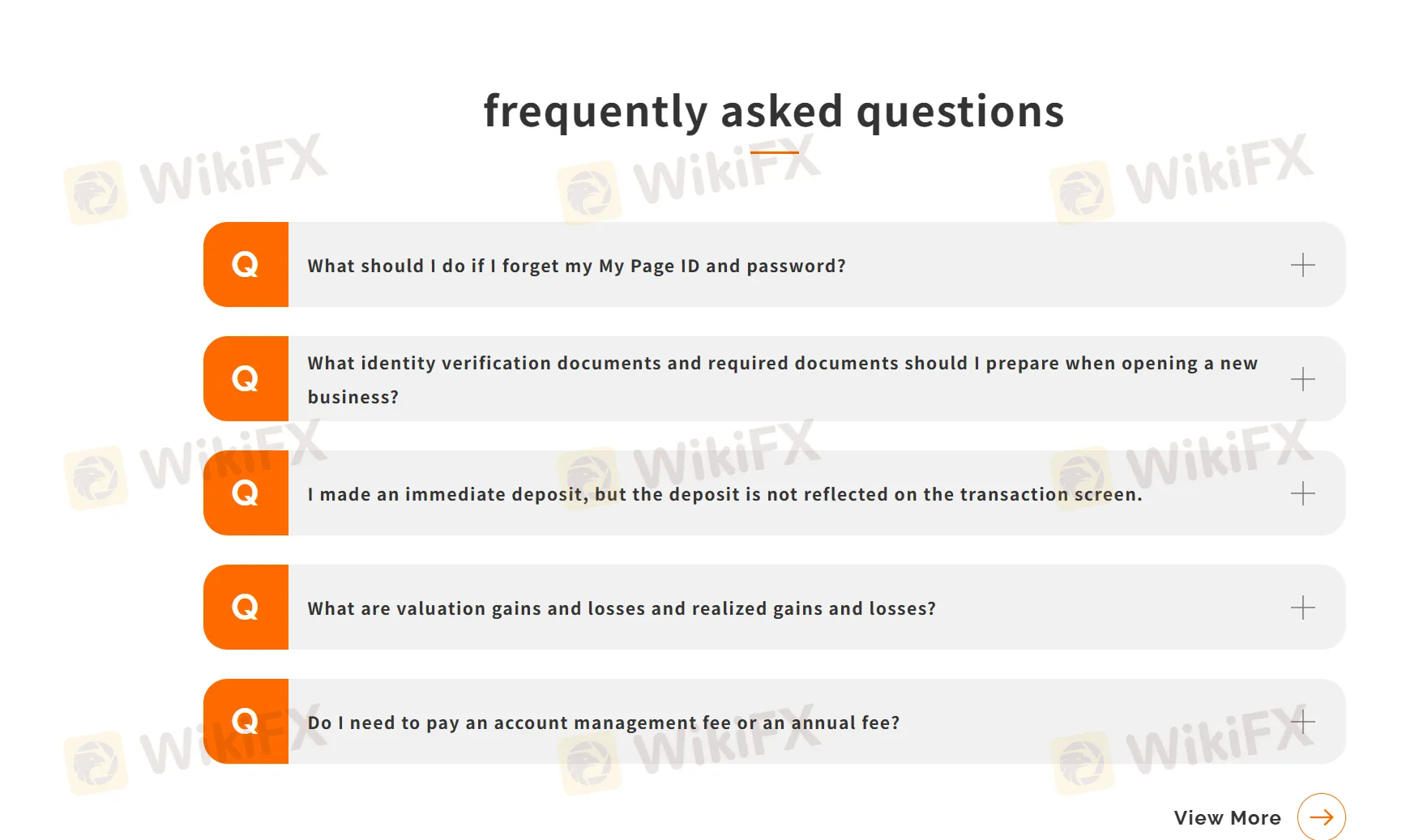 FAQ page FAQ page