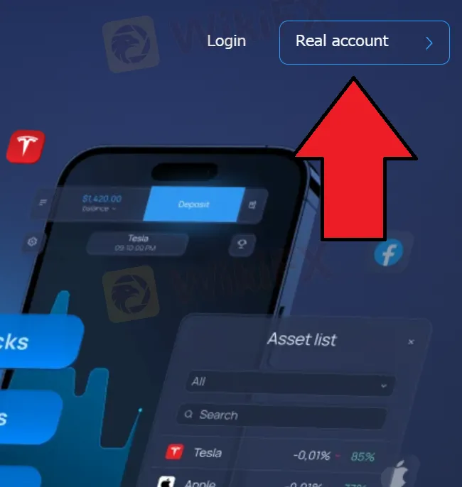 open an account open an account