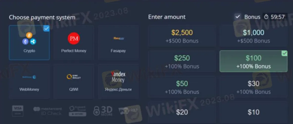 Deposit & Withdrawal