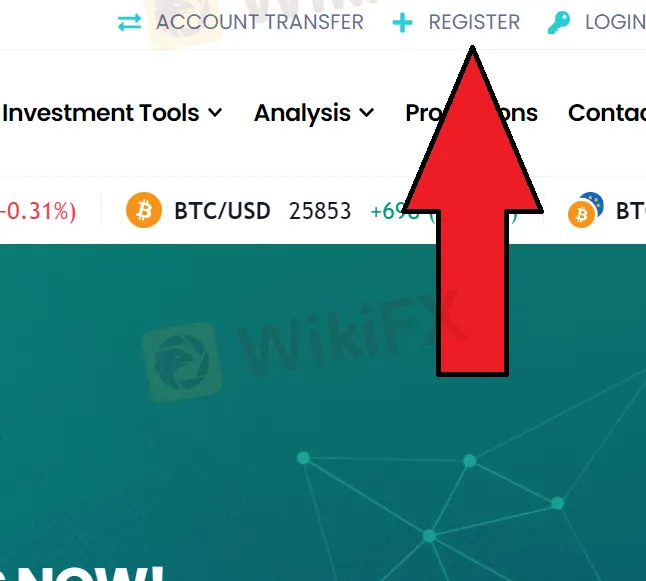 open an account