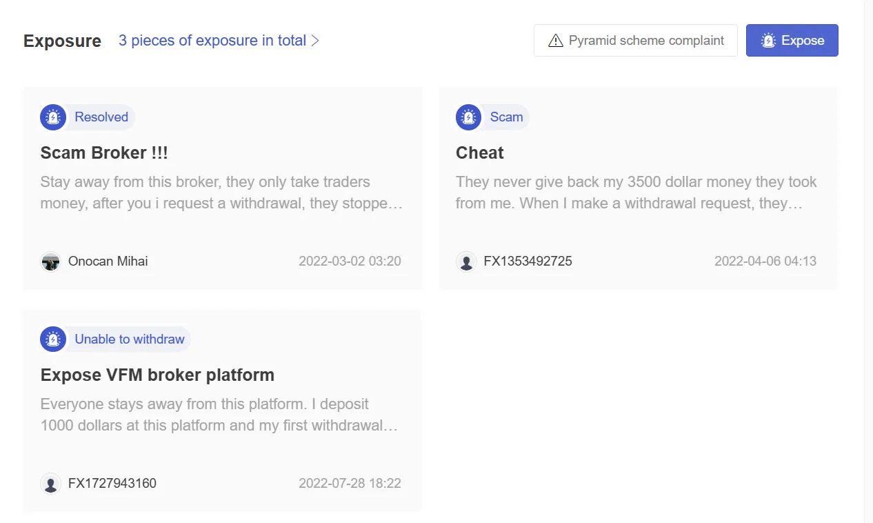 User Exposure on WikiFX User Exposure on WikiFX