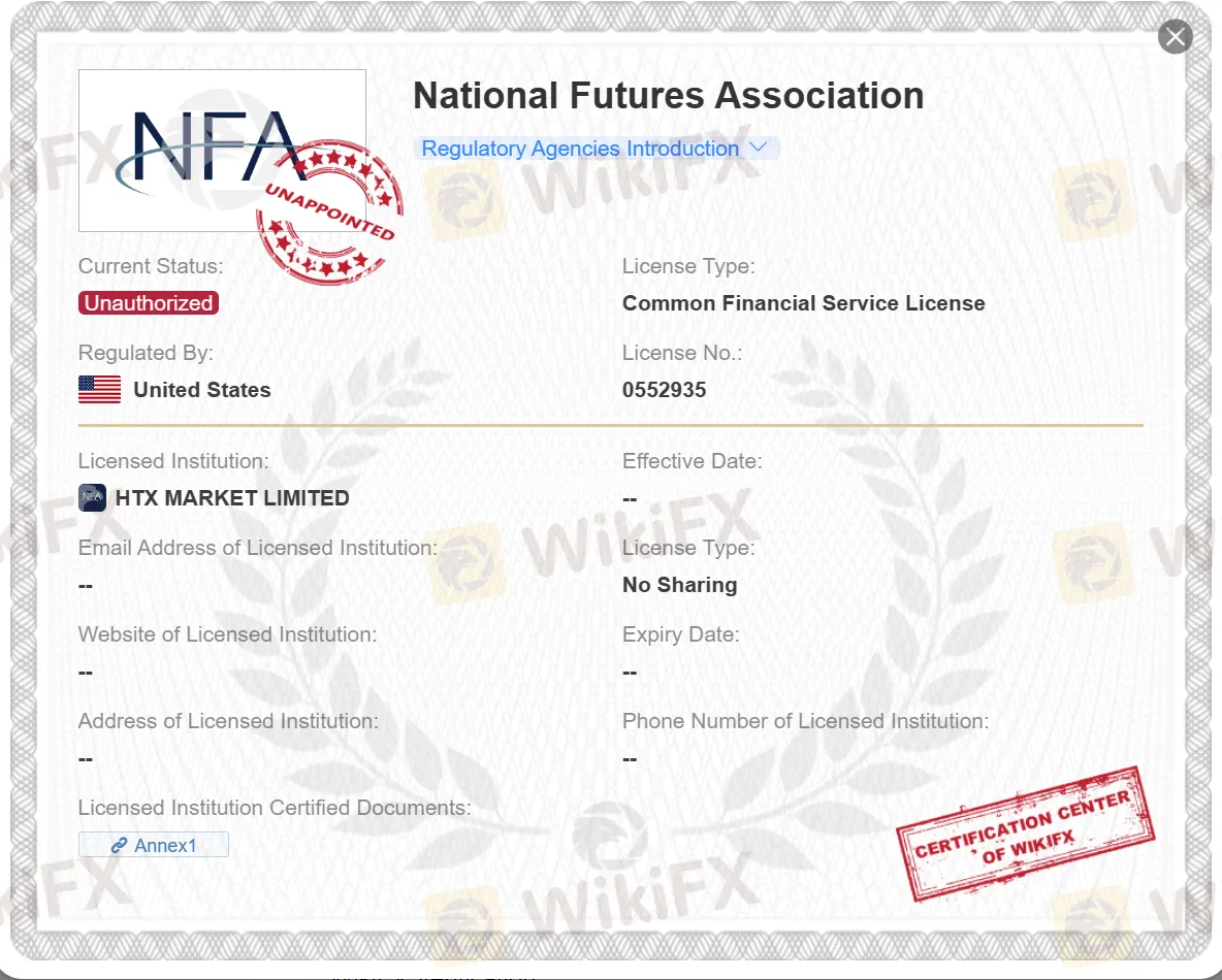 licencia NFA no autorizada