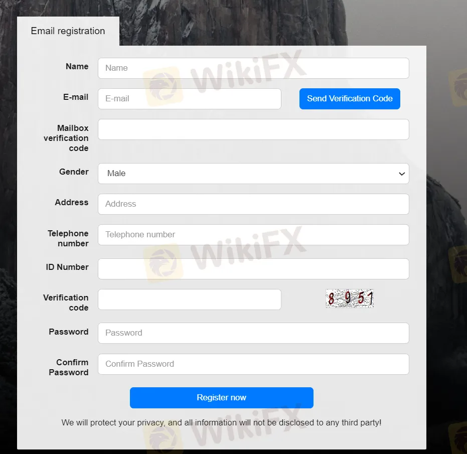 open an account open an account