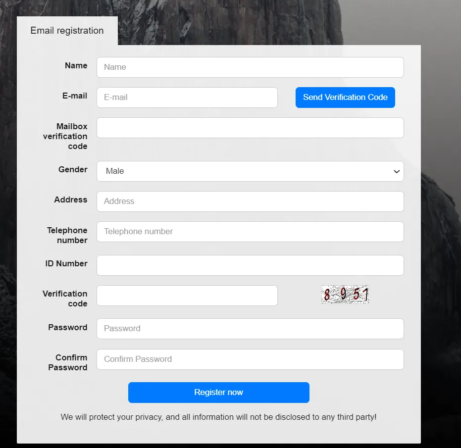 open an account open an account