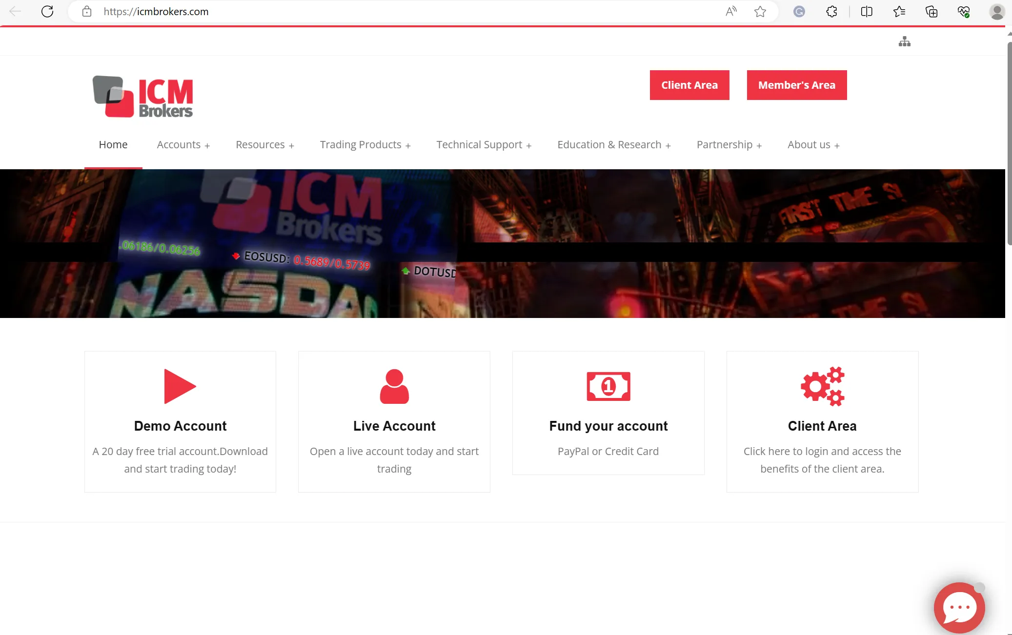 ICM Brokers' home page ICM Brokers' home page