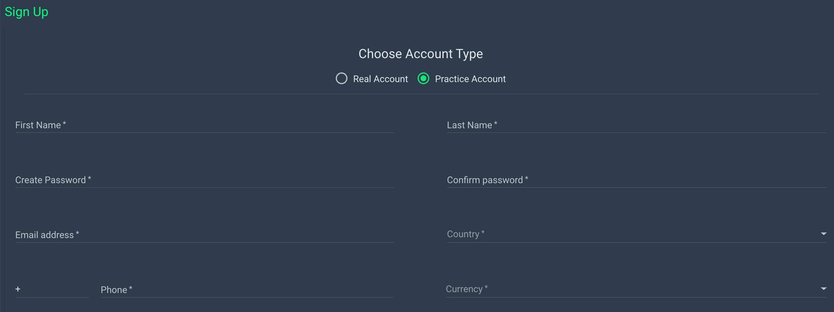 Open an Account Open an Account