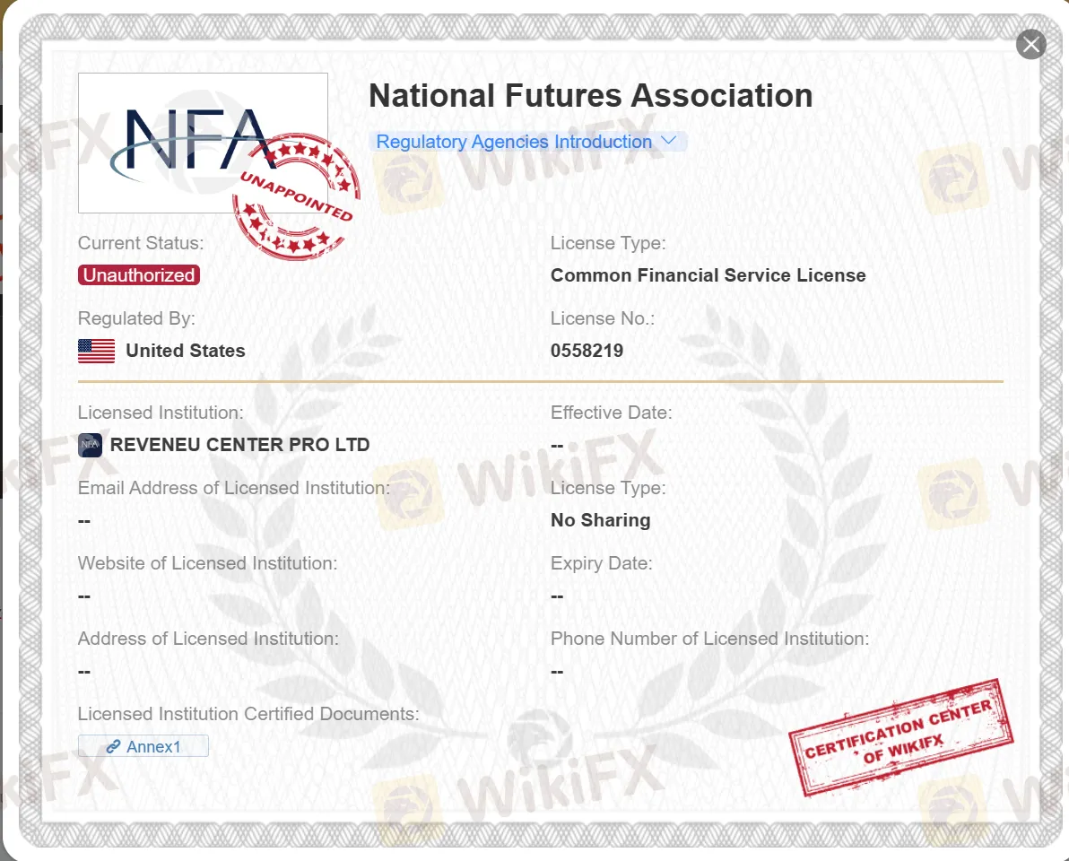unauthorized NFA license unauthorized NFA license