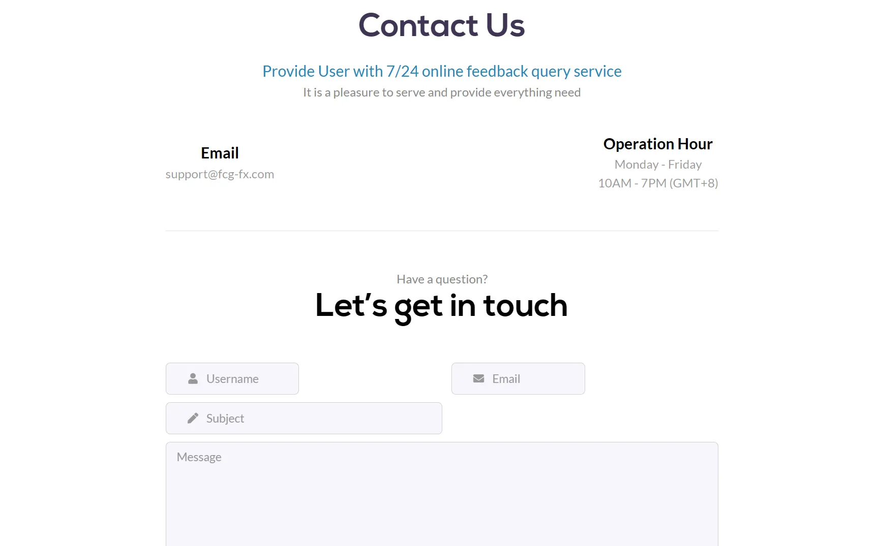 contact details