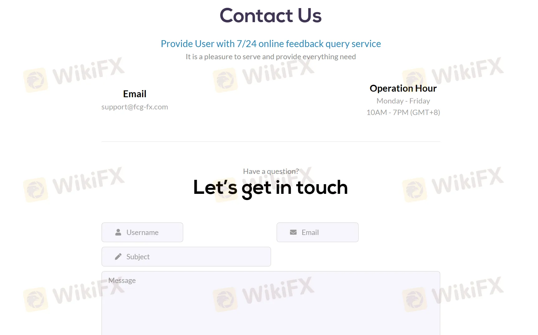 contact details