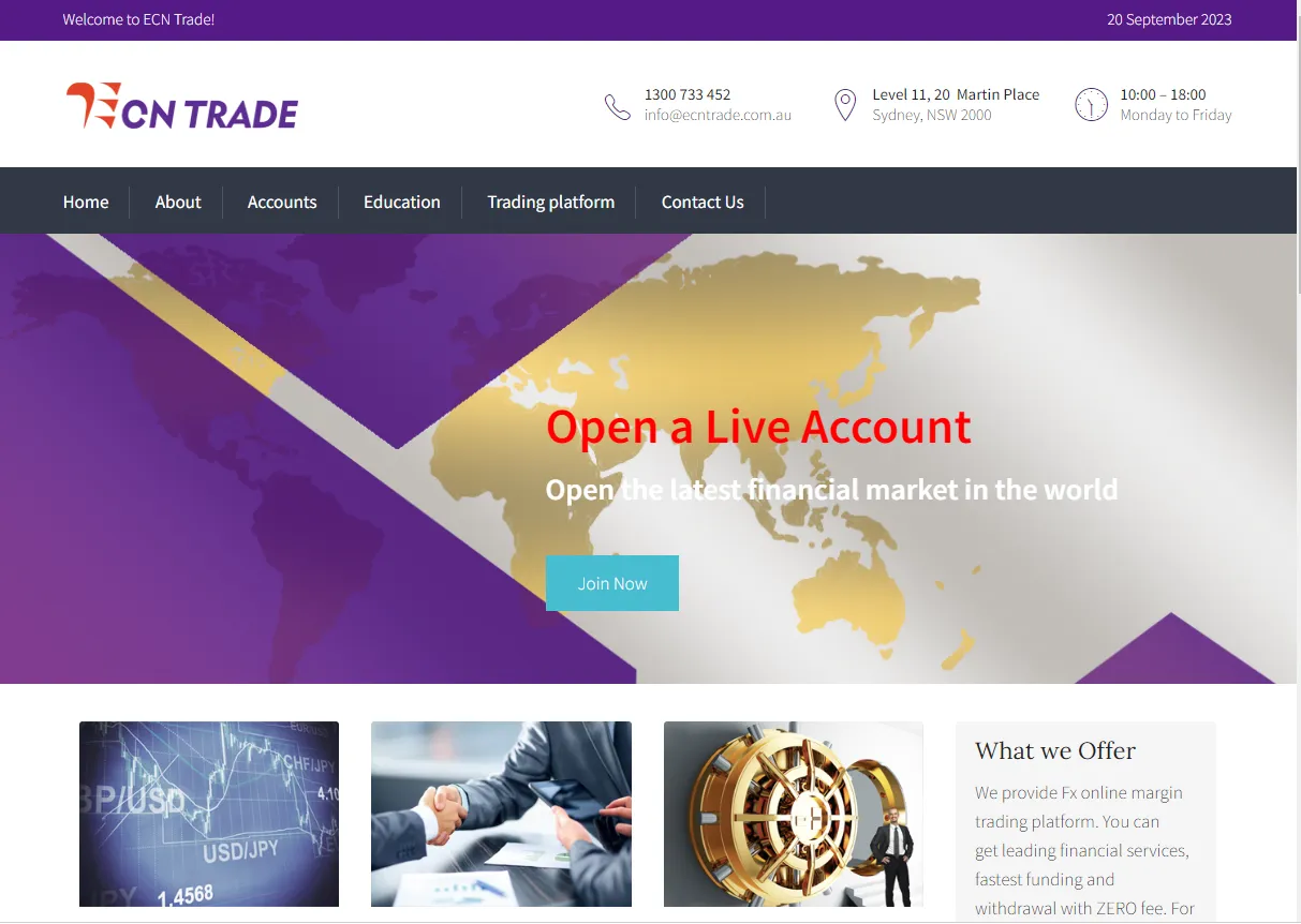 Overview of ECN TRADE Overview of ECN TRADE