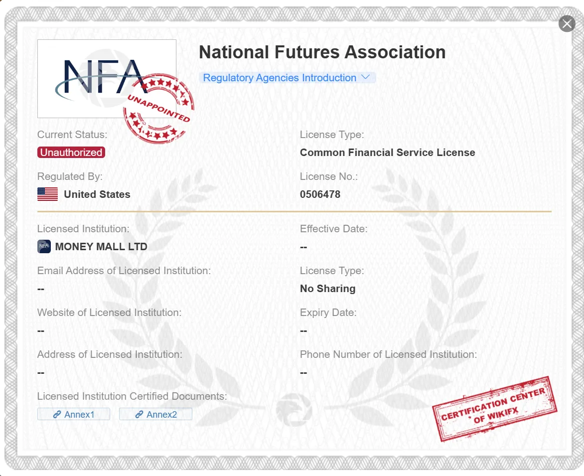 unauthorized NFA license