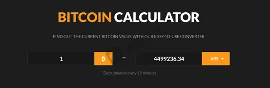 Bitcoin Calculator