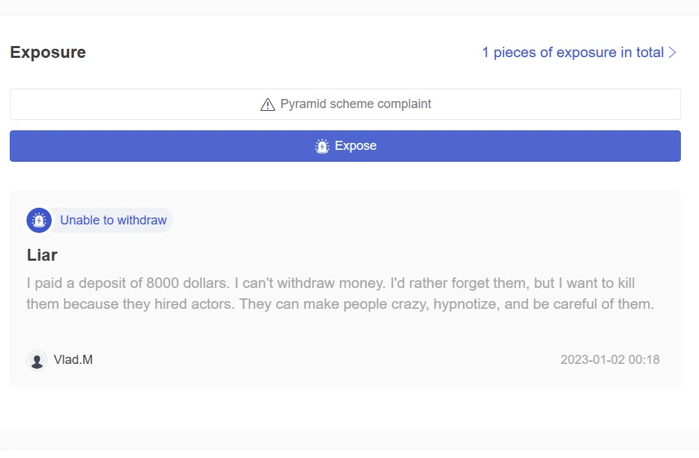 User Exposure on WikiFX