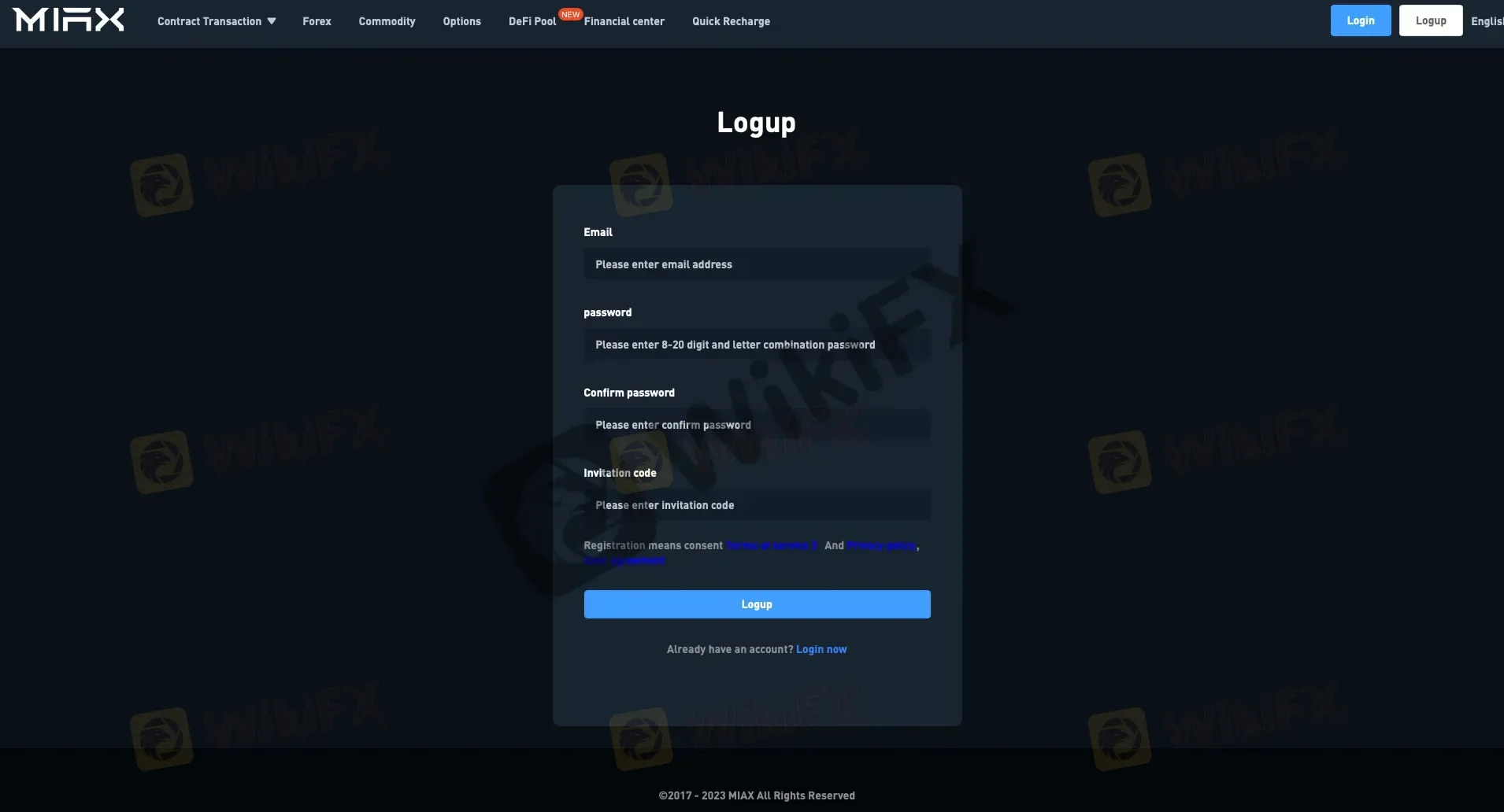 Open an Account