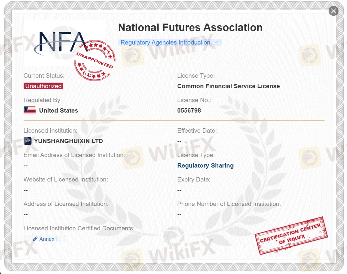 licencia no autorizada de la NFA licencia no autorizada de la NFA