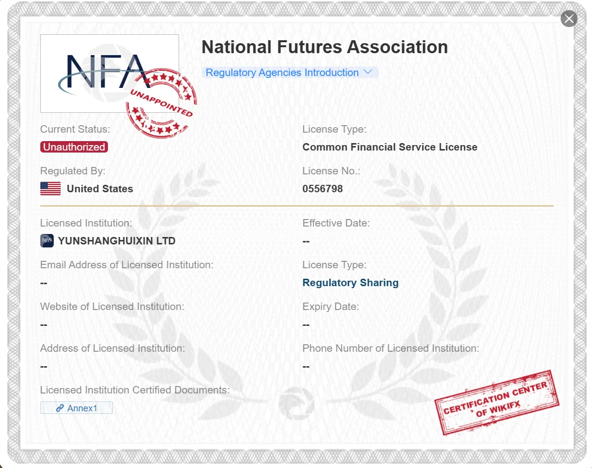 unauthorized NFA license unauthorized NFA license