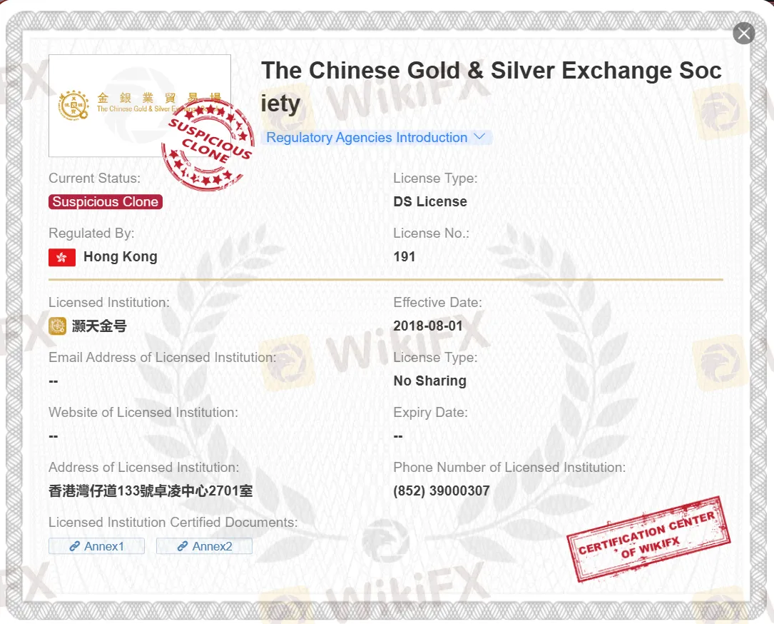 suspicious clone CGSE license suspicious clone CGSE license