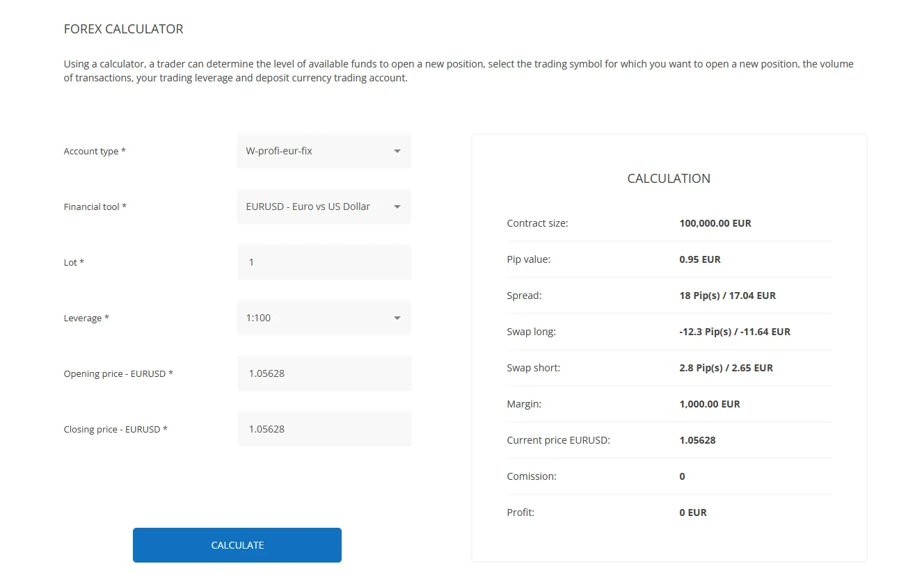 Forex calculator Forex calculator