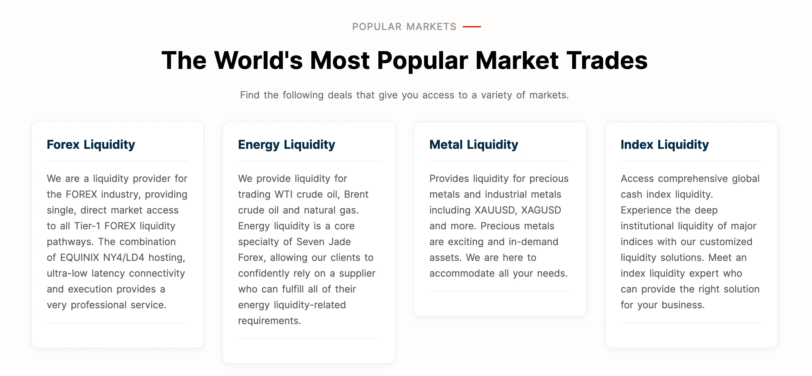 Market Instruments 