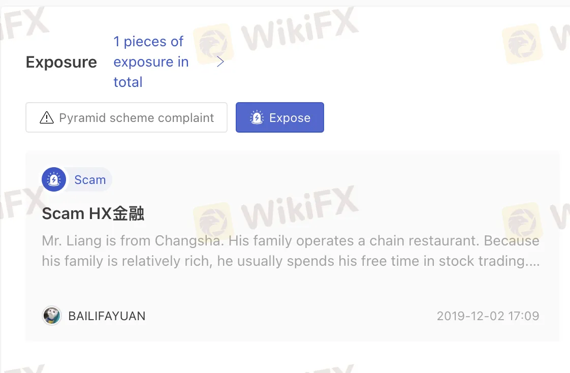 User Exposure on WikiFX