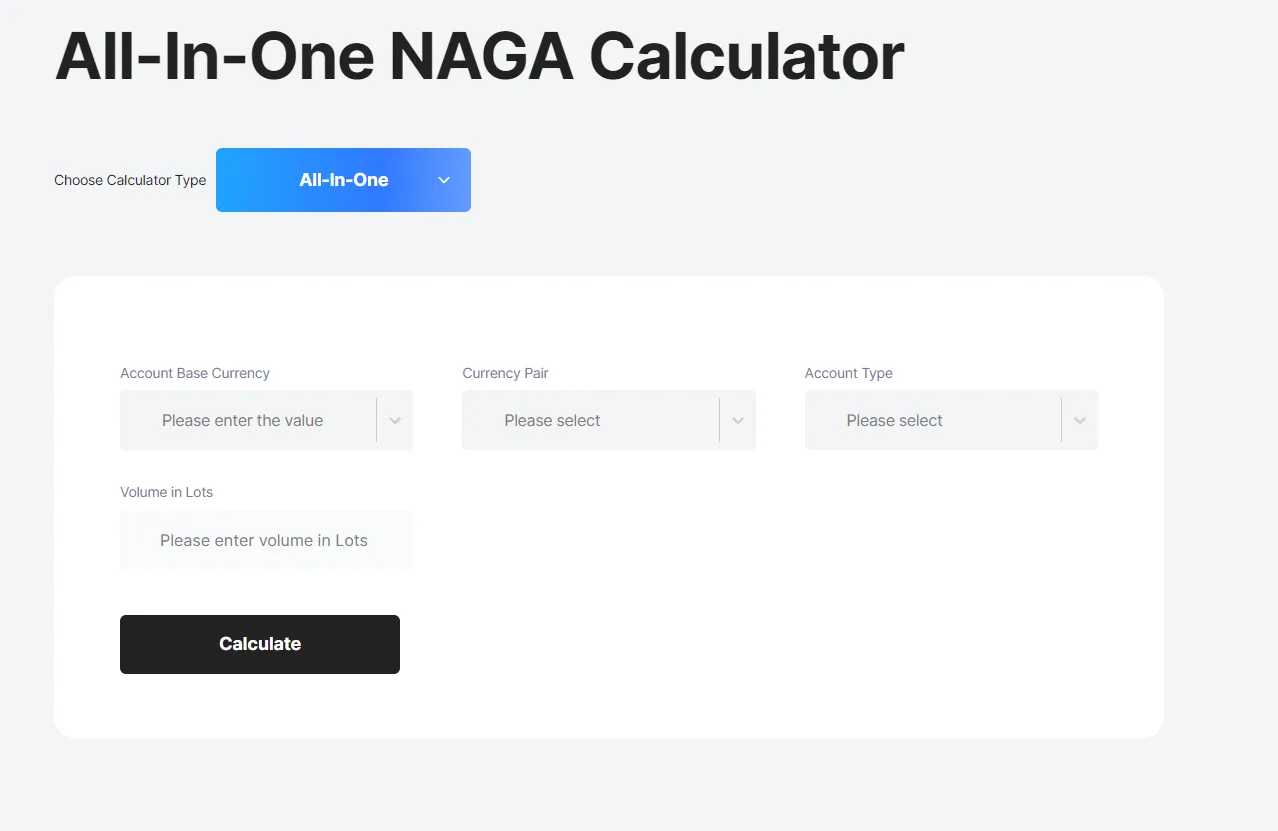 Trading calculator