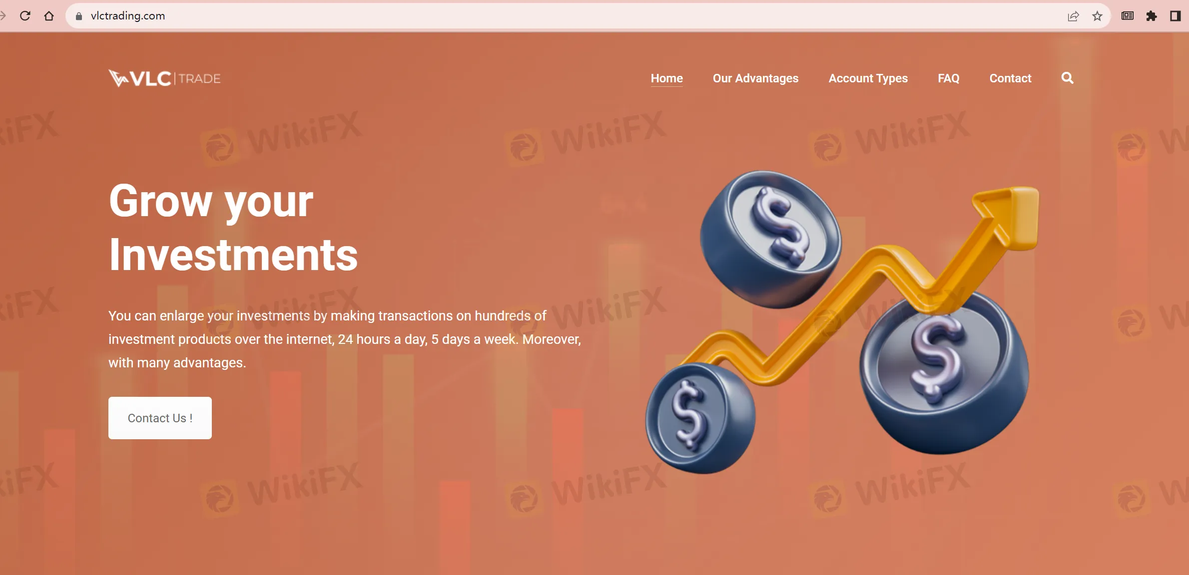 VLC Trade's home page