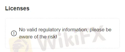 No license No license