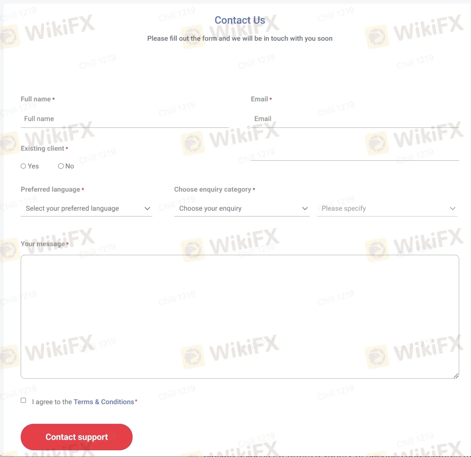 contact details