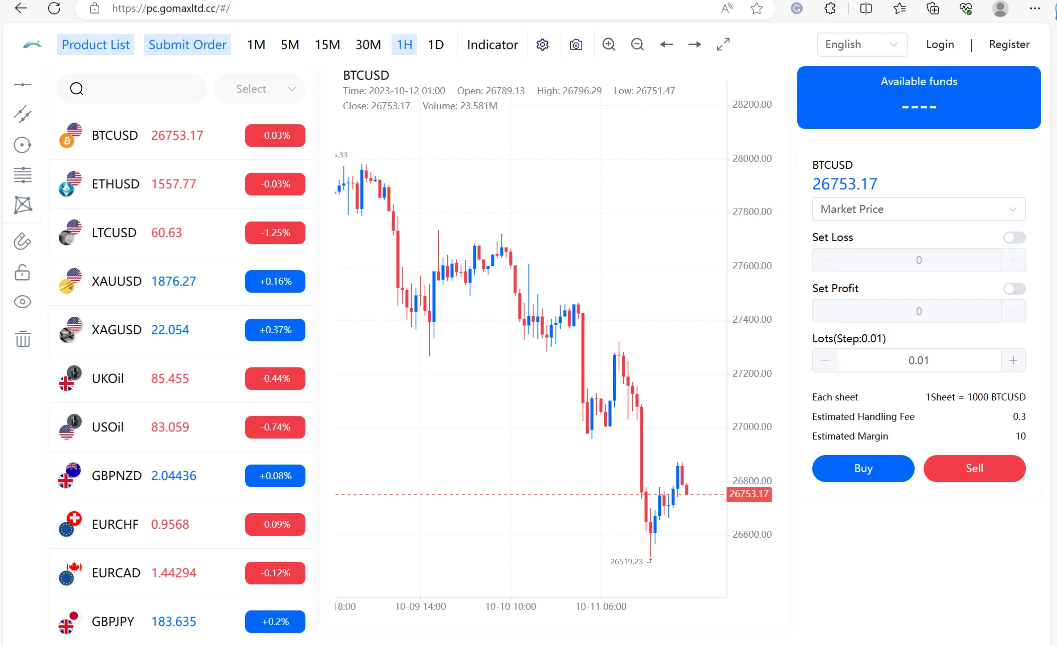 Web-Based Trading Platform