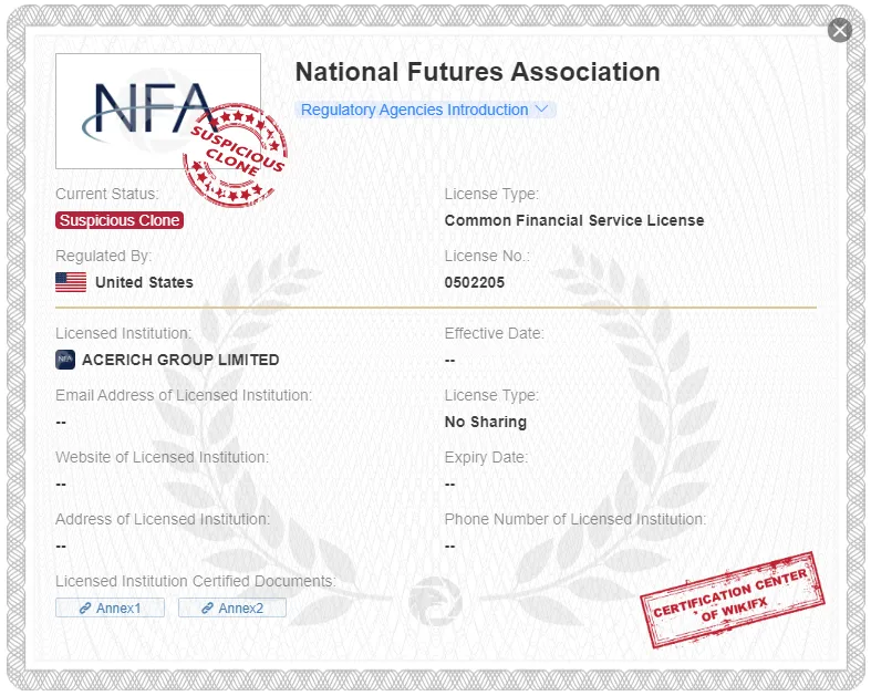 Regulatory Status Regulatory Status